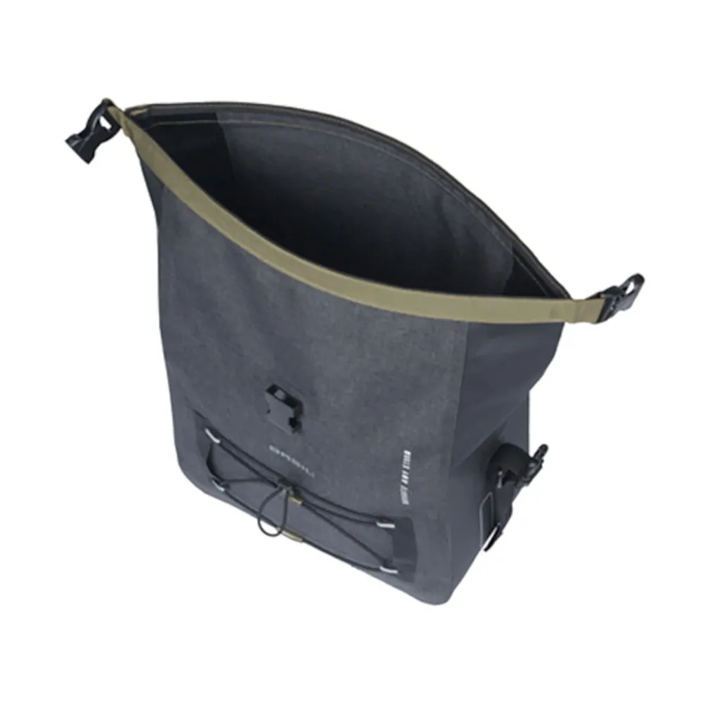 Basil Navigator Storm Mik Cykelväska 13l Refurbished, Black, One Size