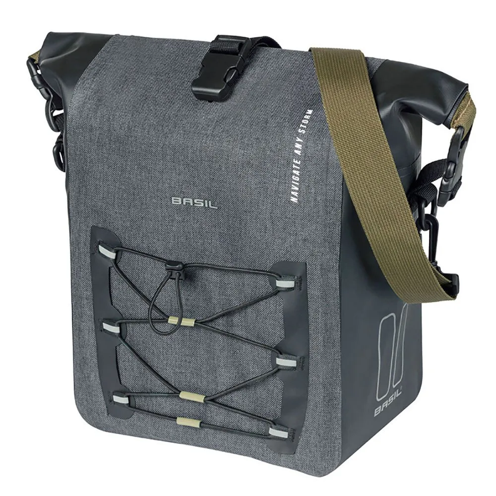 Basil Navigator Storm Sidoväska 12-15l, Black, One Size