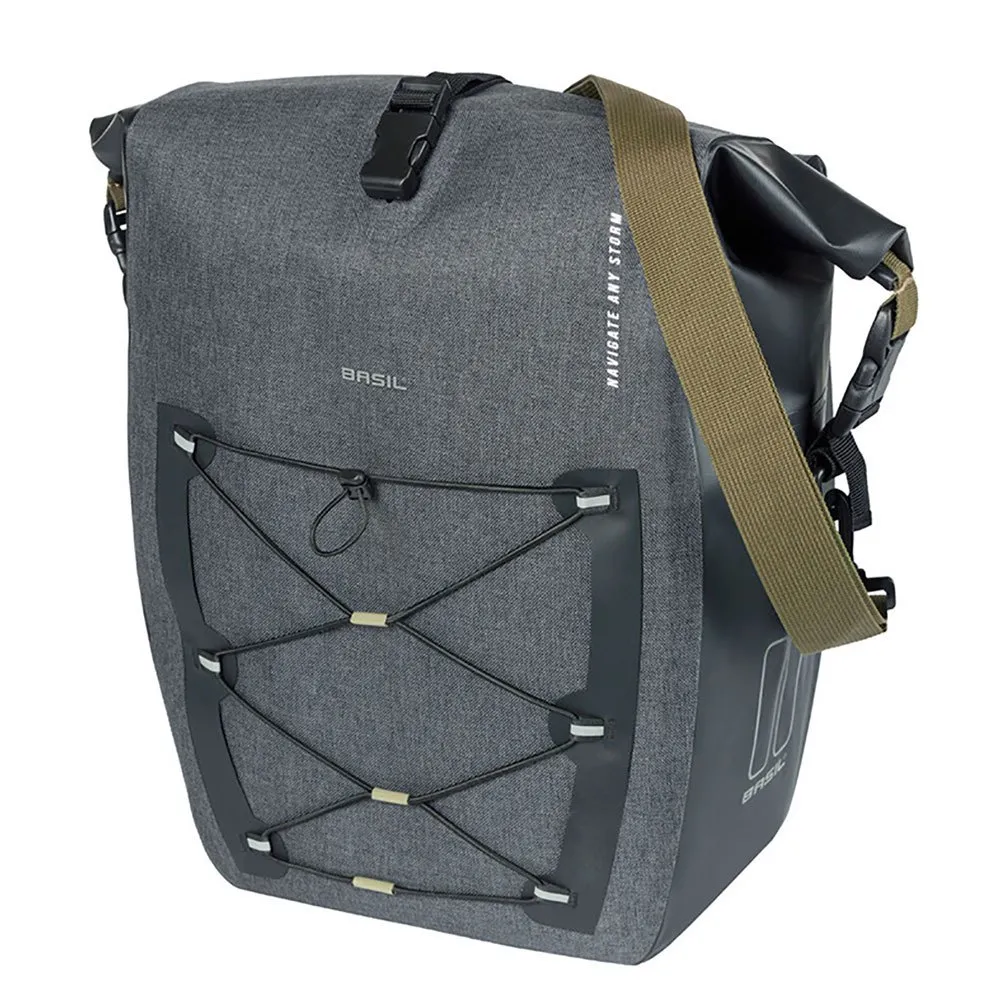 Basil Navigator Storm Sidoväska 25-31l, Black, One Size