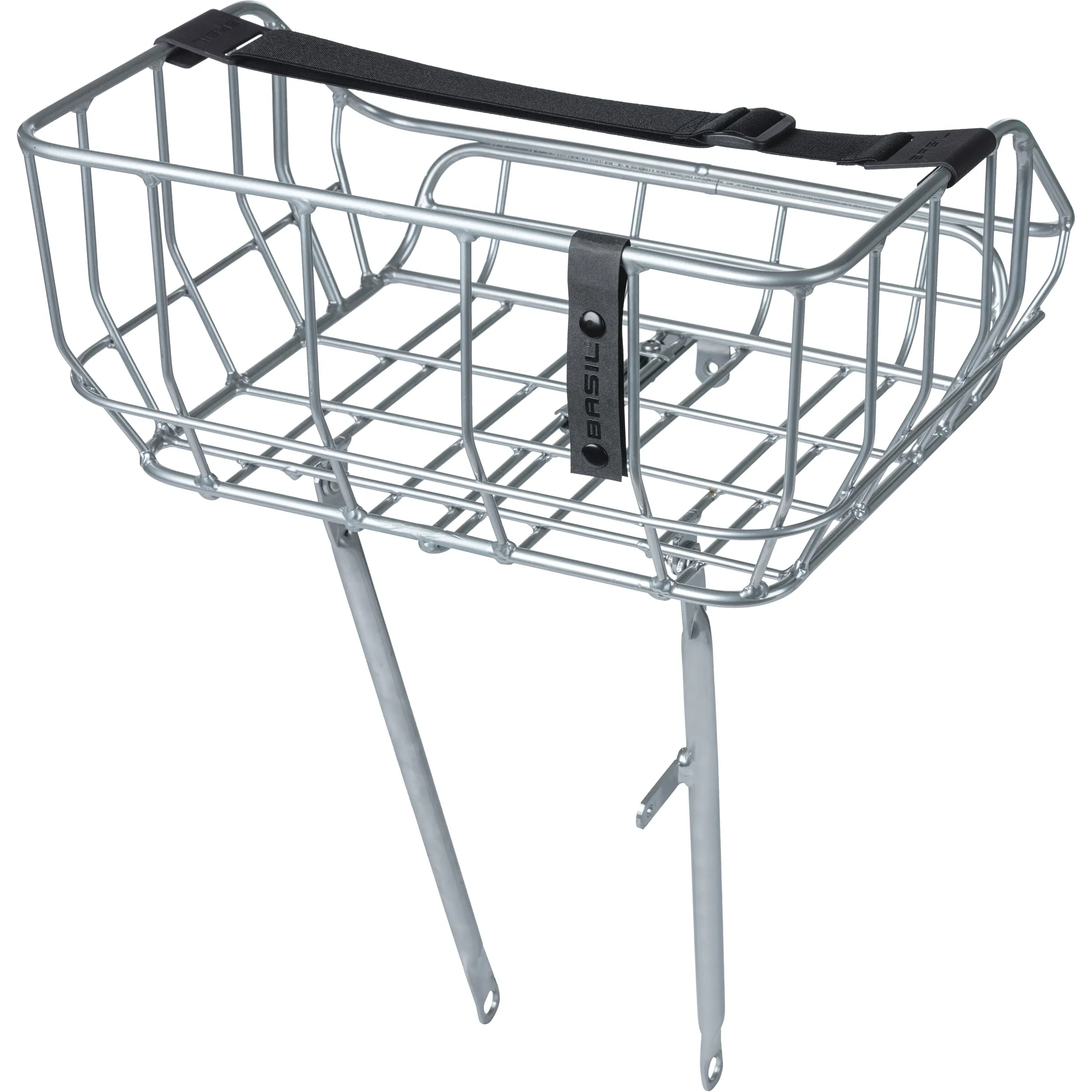 Basil Portland Cykelkorg Chrome, Silver Basil Portland Cykelkorg Chrome, Silver