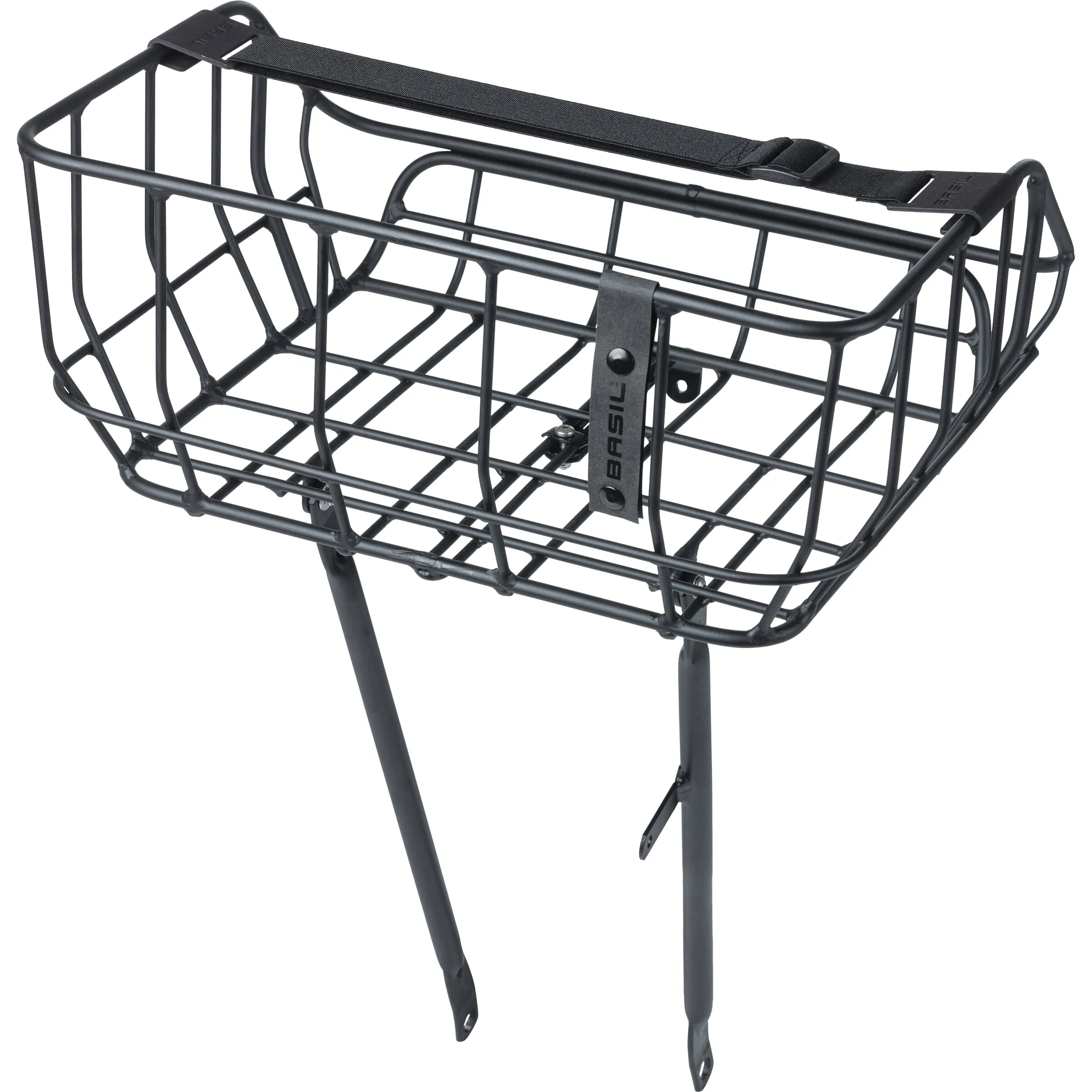 Basil Portland Cykelkorg, Matt black, One Size