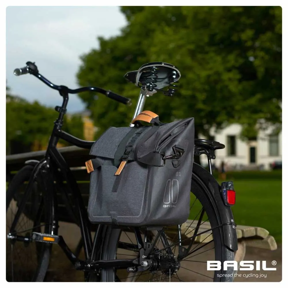 Basil Urban Dry Business Cykelväska 20l, Dark grey, One Size Basil Urban Dry Business Cykelväska 20l, Dark grey, One Size