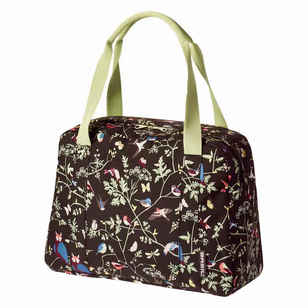 Basil Wanderlust Carry All 18l Sidoväskor, Black / birds, One Size Basil Wanderlust Carry All 18l Sidoväskor, Black / birds, One Size