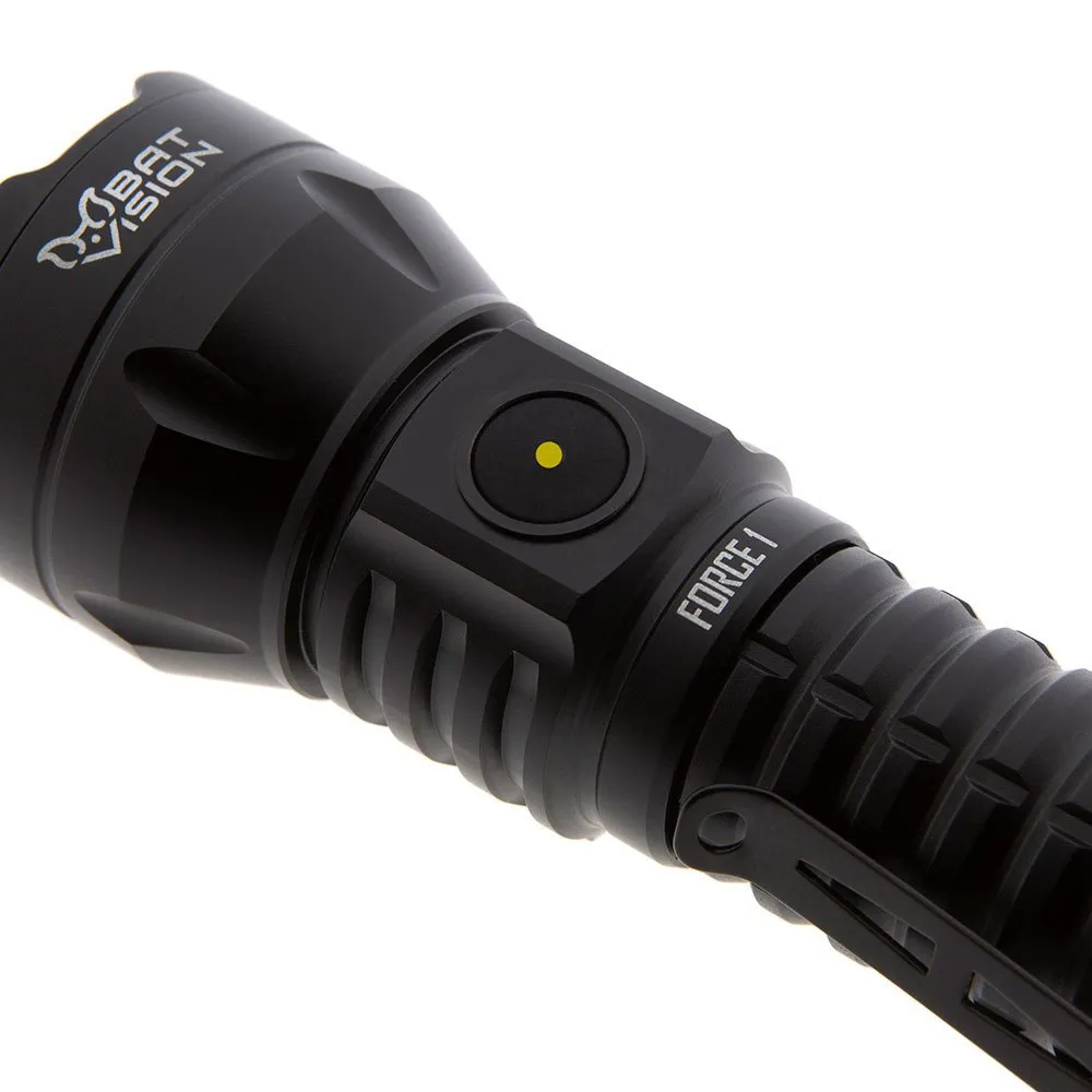 Bat Vision Force One Led-ficklampsset, Black, 1000 Lumens