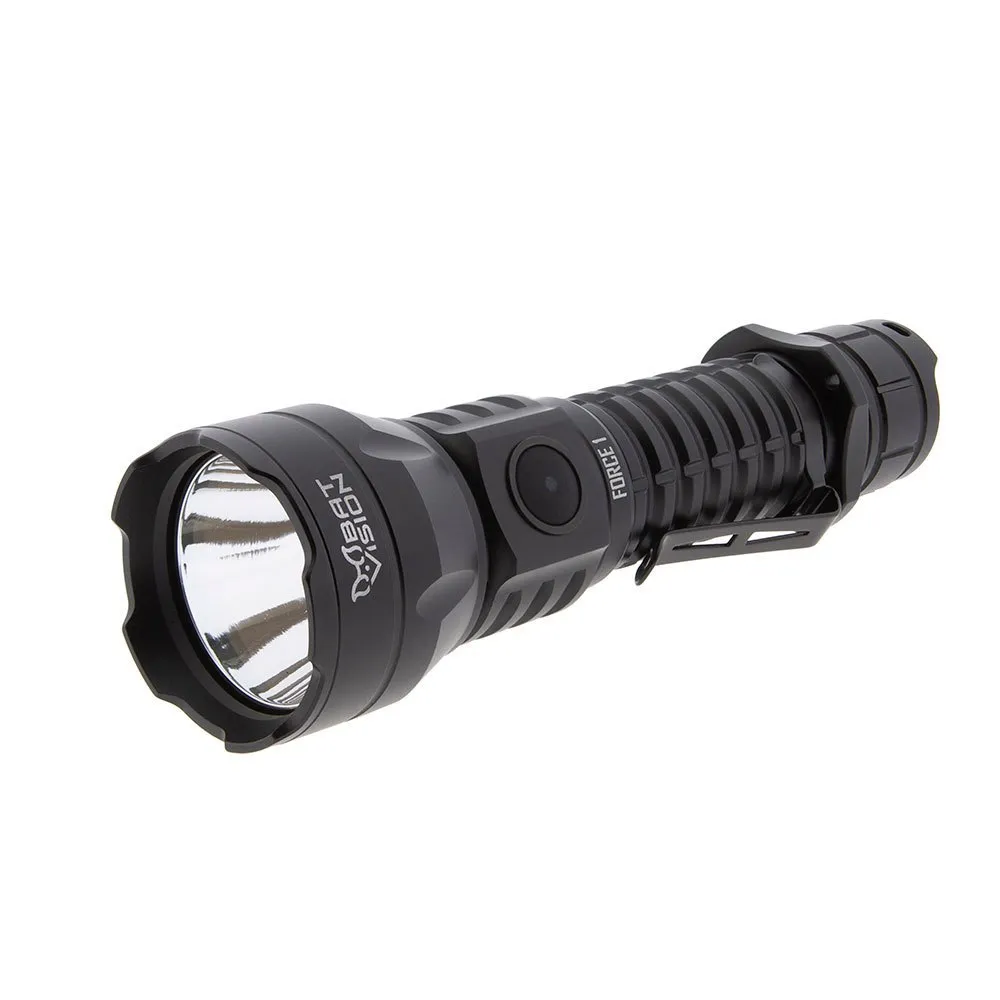 Bat Vision Force One Led-ficklampsset, Black, 1000 Lumens