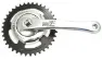Batavus Vevparti till Citybike 38T 170mm Pedalarm, Svart/Silver