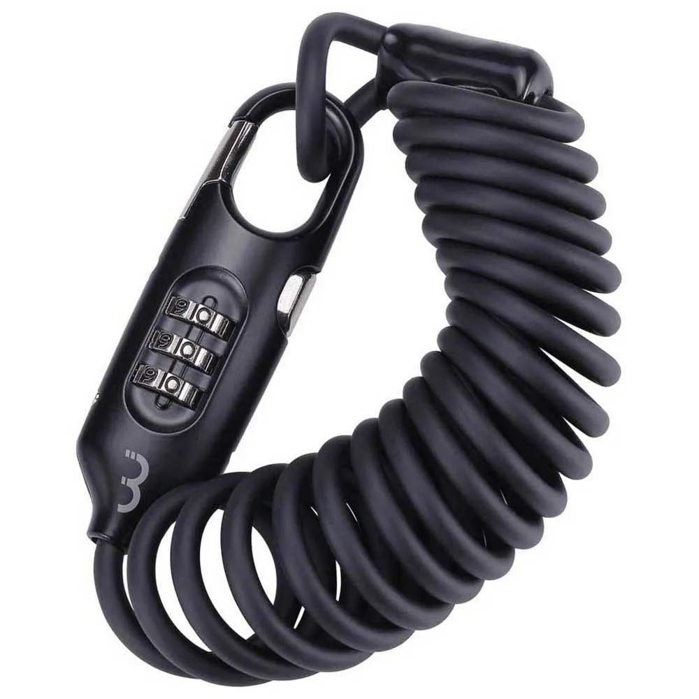 BBB Coilsafe Kabellås, Black, 4.8 x 1800mm