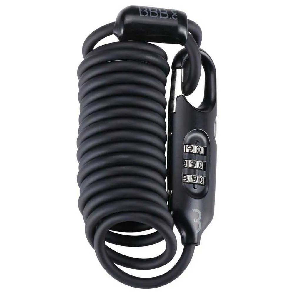 BBB Coilsafe Kabellås, Black, 4.8 x 1800mm