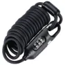 BBB Coilsafe Kabellås, Black, 4.8 x 1800mm