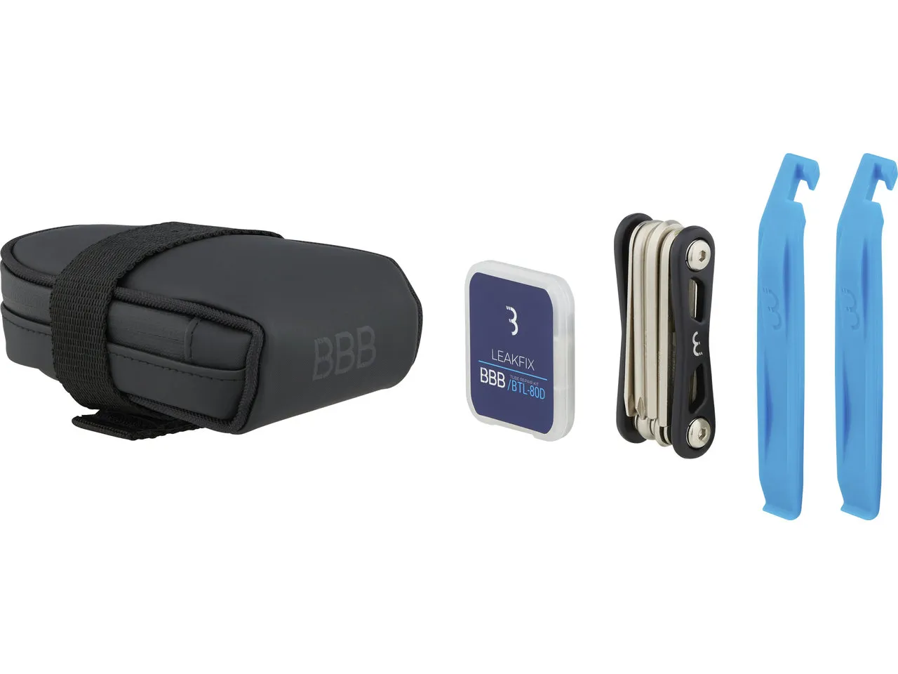 BBB CombiSet RacePack BSB-55 Satteltasche + Werkzeugset, Black, One Size
