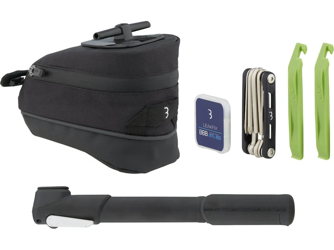 BBB CombiSet Sadelväska Inkl. tillbehör, Black, One Size