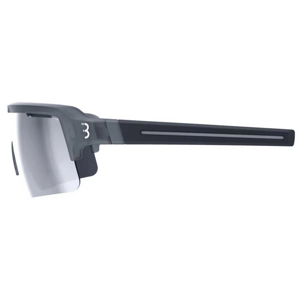 BBB Fuse Pc Mlc Silver Solglasögon, Transparent grey, Smoke/CAT3 + Yellow/CAT1 + Clear/CAT0