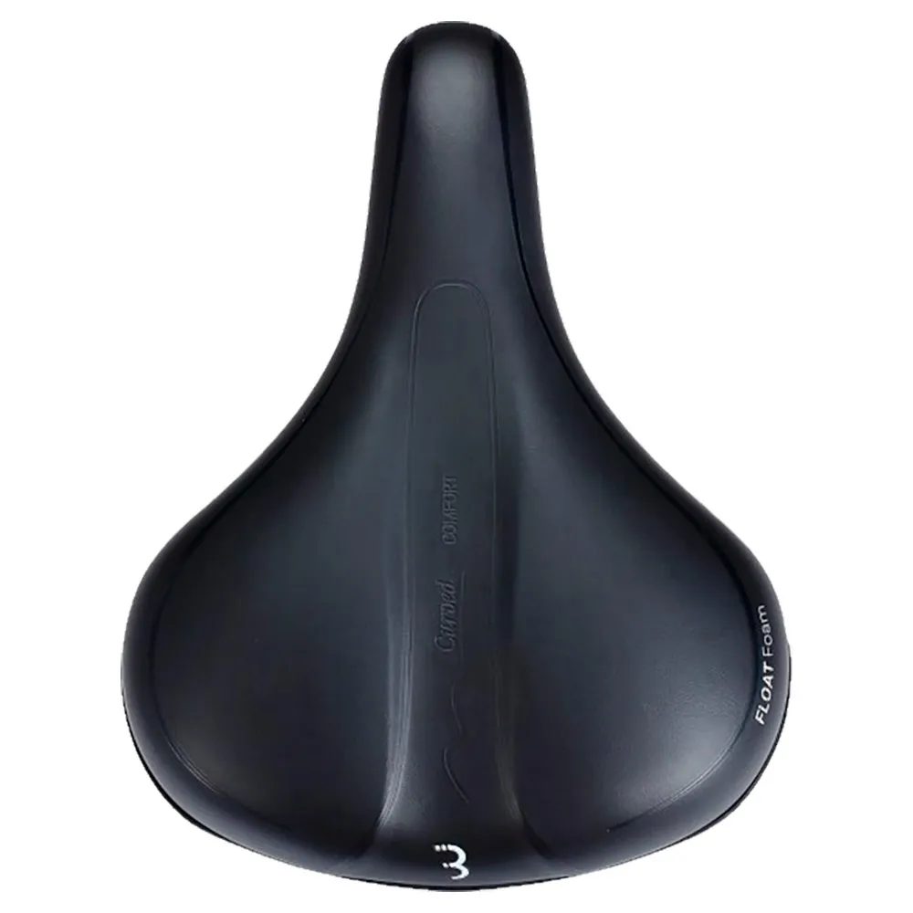 BBB Meander Relaxed Cykelsadel, Black, 205mm