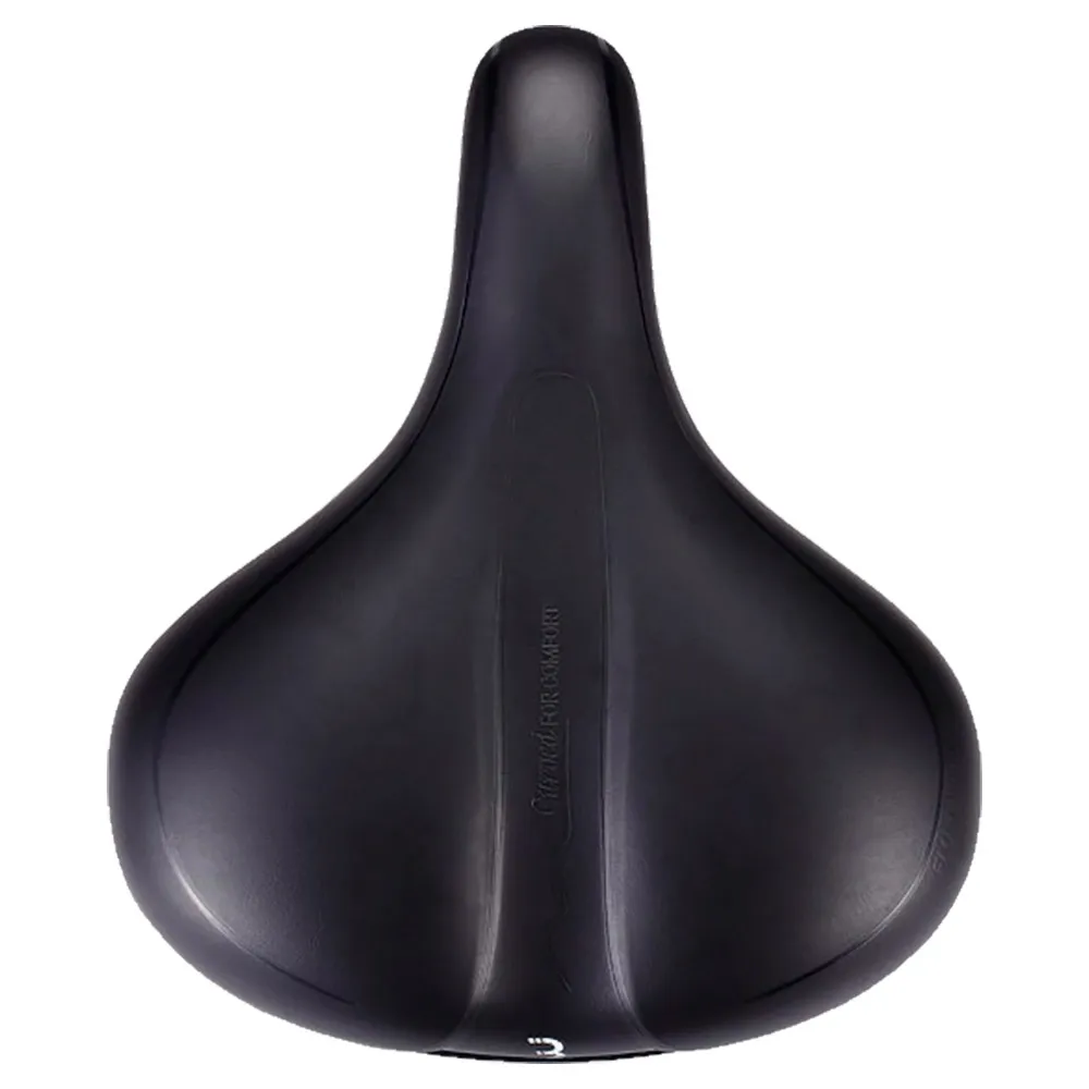 BBB Meander Upright Cykelsadel, Black, 225mm