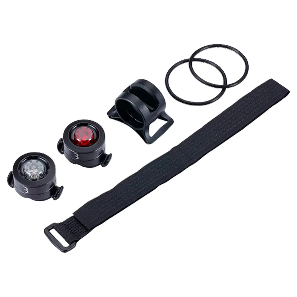BBB Mini Spycombo Cykellampset, Black, One Size