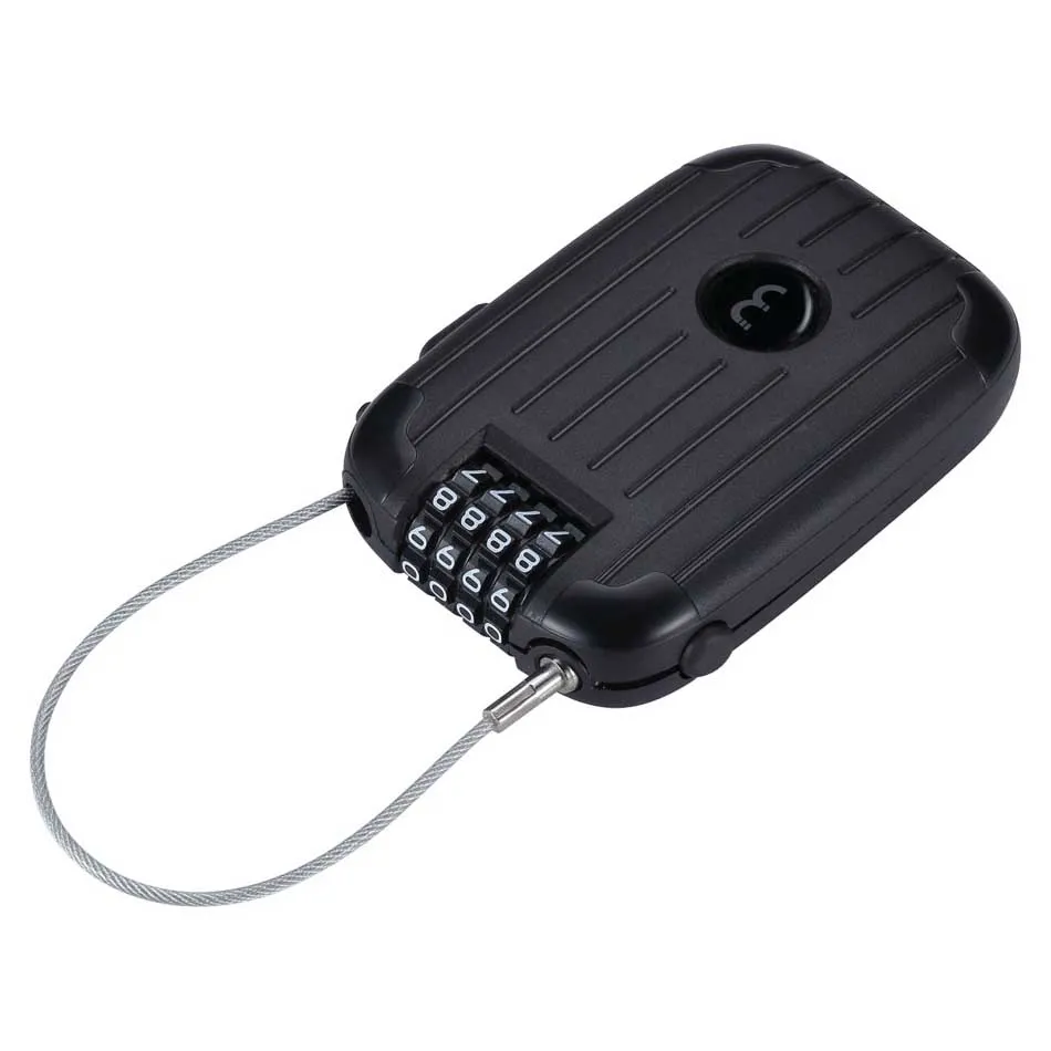 BBB Minicase Xl Kabellås, Black, 2 x 1800mm