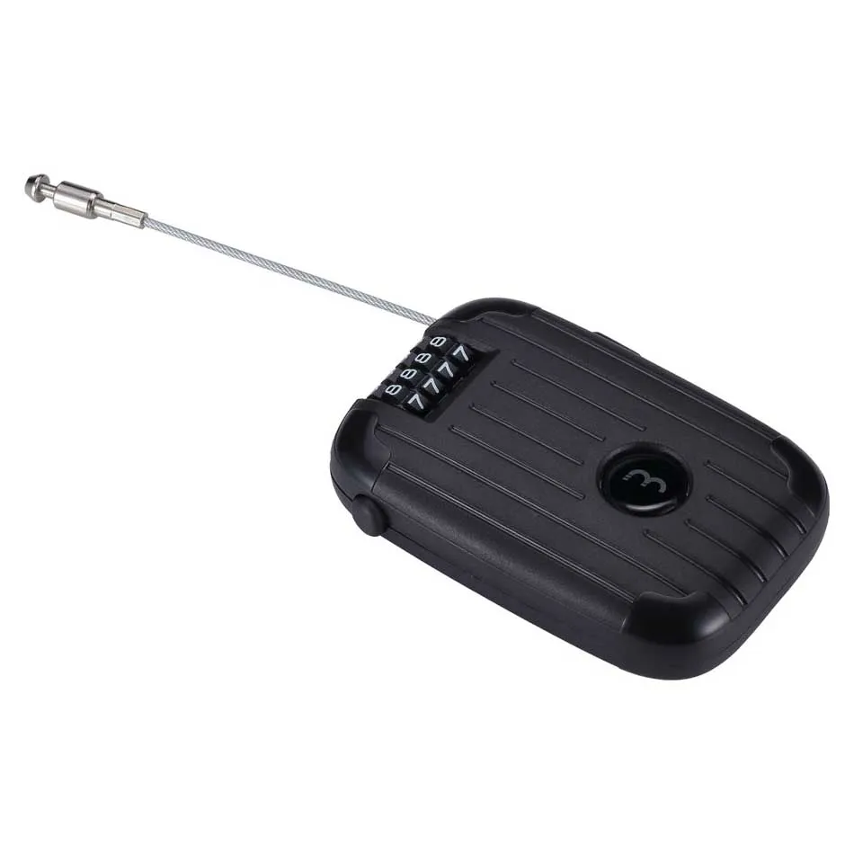 BBB Minicase Xl Kabellås, Black, 2 x 1800mm