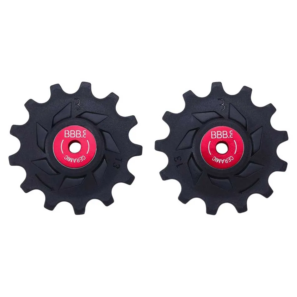 BBB Rollerboys Ceramic Shimano Mtb Trisshjulssats För Cykel, Black / red, 13-13t