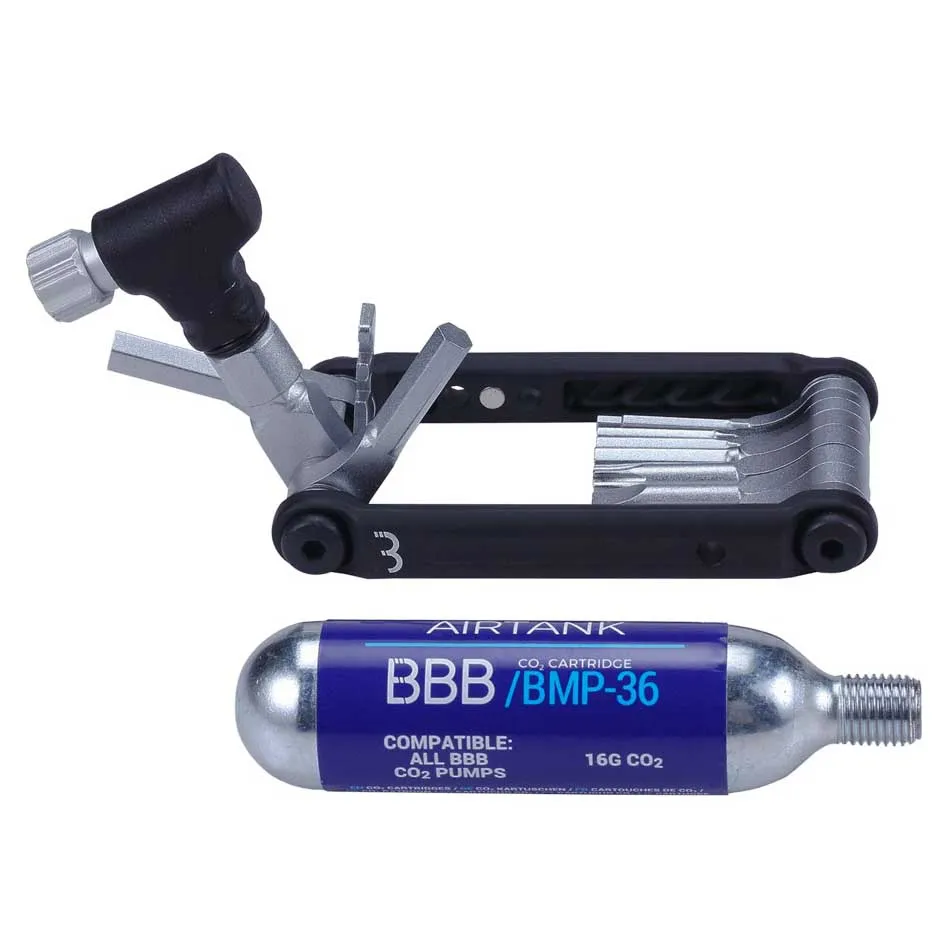 BBB Royalfold Co2 Multiverktyg, Black / silver, One Size