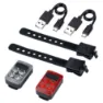 BBB Slide Cykellampset, Black / red, 50 / 16 Lumens