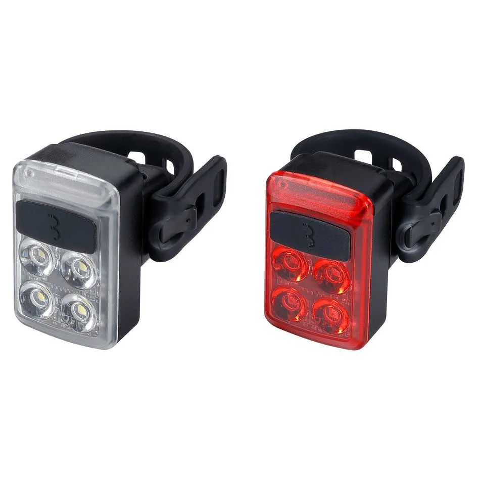 BBB Slide Cykellampset, Black / red, 50 / 16 Lumens