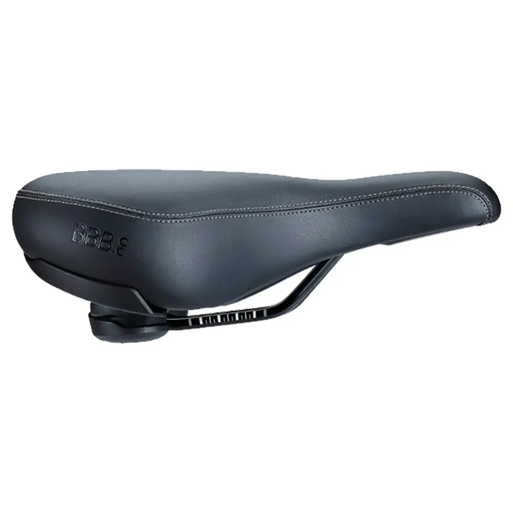BBB Softshape Upright Anatomic Cykelsadel, Black, 220mm