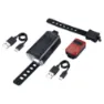 BBB Stud 50 + Bls-236 Cykellampset, Black / red, 200 / 16 Lumens