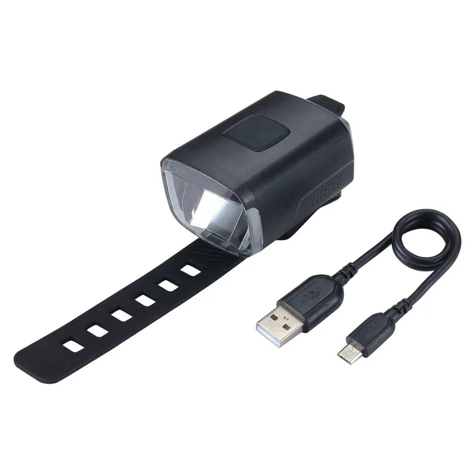 BBB Stud Strap 33 Framlampa, Black, 130 Lumens