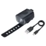 BBB Stud Strap 33 Framlampa, Black, 130 Lumens