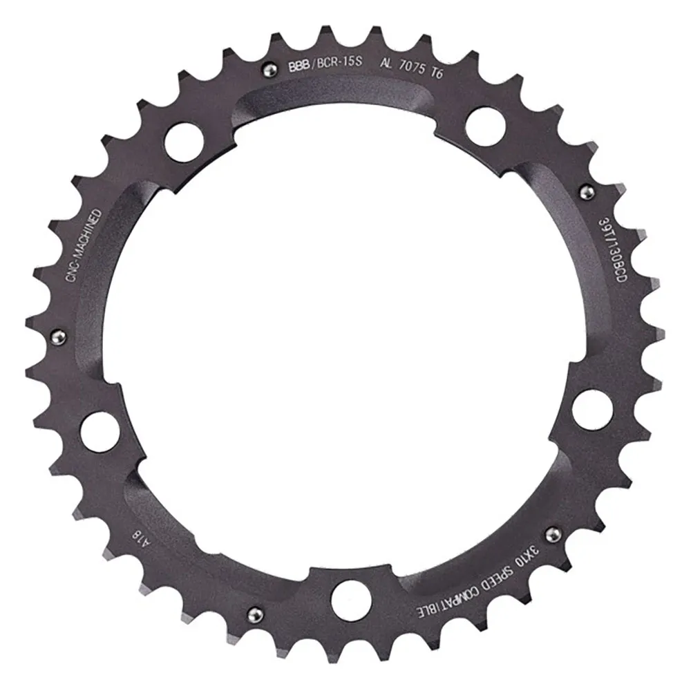 BBB Triplegear Bcr-15s 130 Bcd Kedjehjul, Anthracite, 39t BBB Triplegear Bcr-15s 130 Bcd Kedjehjul, Anthracite, 39t