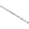 BBG Axelset med 2 kulringar 9,5 mm x 172