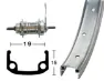 BBG Bakhjul 12"(19-203) med fotbroms