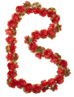 BBG blomsterkrans, 130cm, Röd