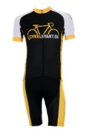 BBG Cykelstart.dk jersey svart/gul
