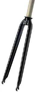 BBG Framgaffel Race 1 1/8"alu ahead - Stam 300 mm Svart Raka Ben
