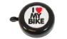 BBG I Love MY Bike ringklocka, Svart/Vit