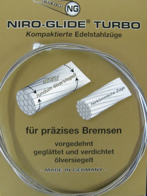 BBG Niro Glide Turbo MTB Bromswire, 1800mm