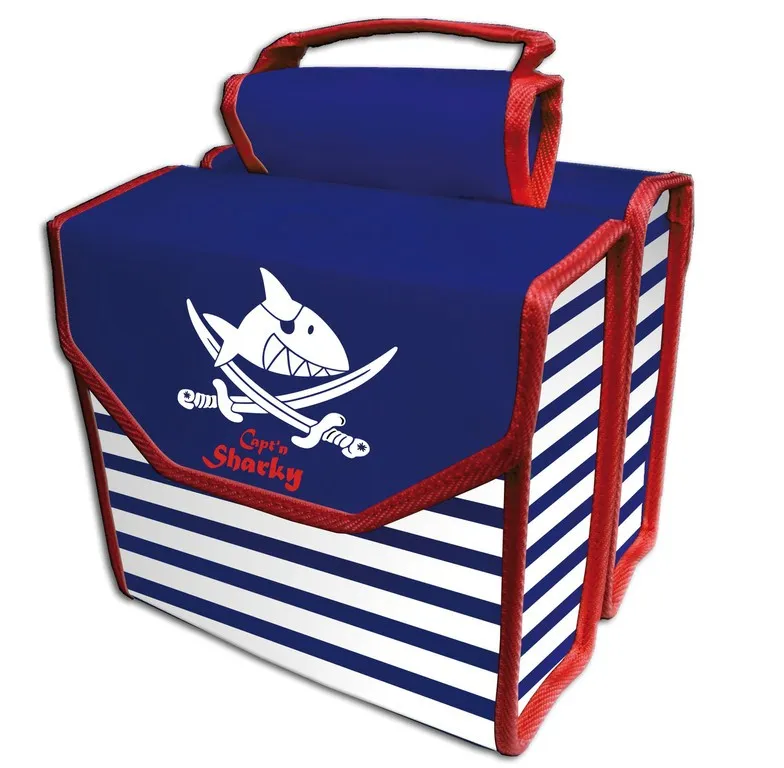 BBG Pakethållare väska med pirat grafik, White / blue / red, One Size
