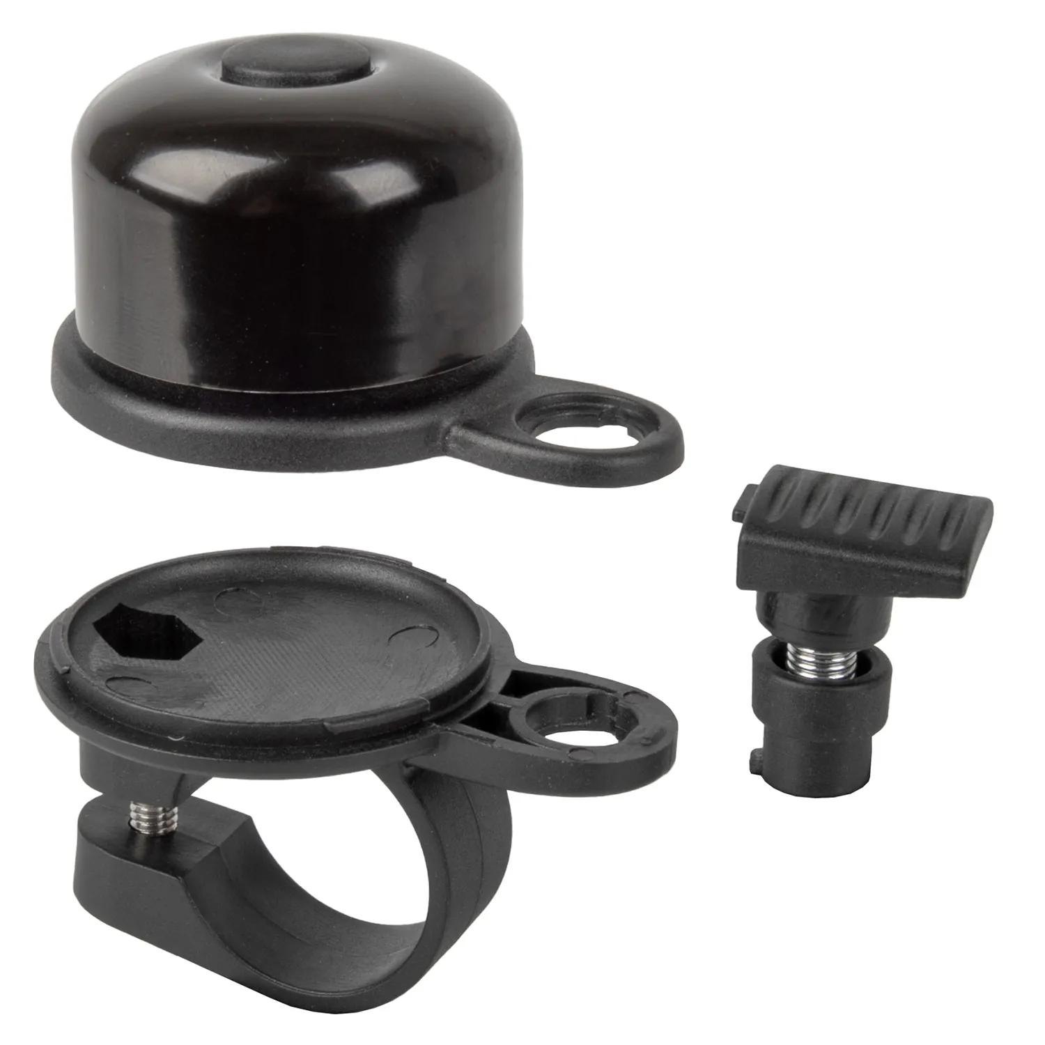 BBG Ringklocka med hållare för AirTag, 31.8, Black, One Size