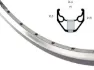 BBG Ryde ZAC2000 fälgar 26"19-559 36h Silver