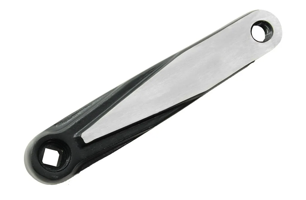 BBG Svart/silver pedal arm 170 mm 45 graders hål, Silver, 170mm