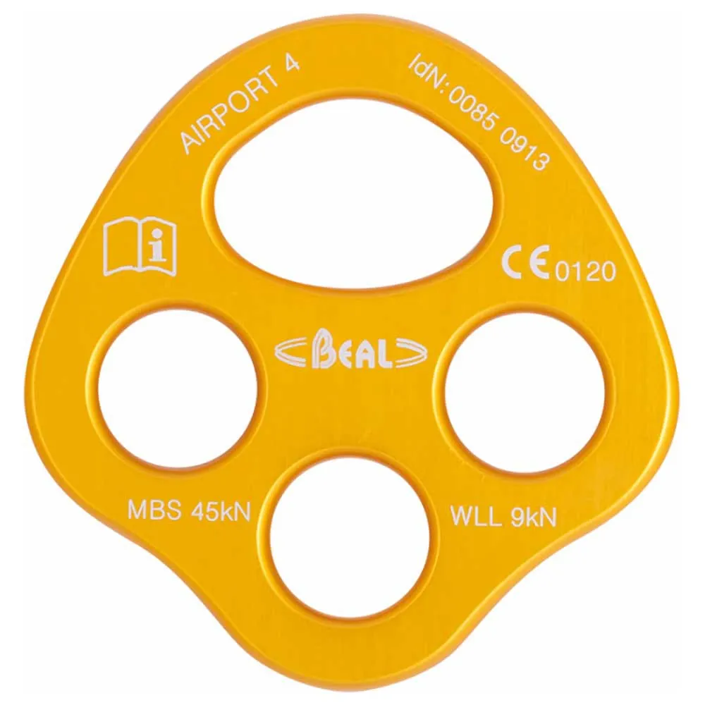 Beal Riggplatta För Flygplats 4, Yellow, One Size