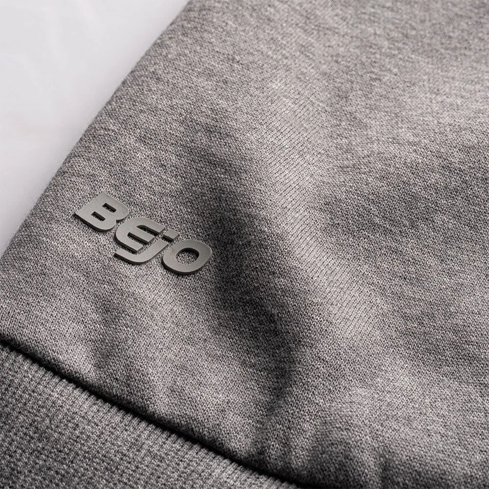 Bejo Akio Sweatshirt Med Dragkedja, Grey melange / carrot, 140cm