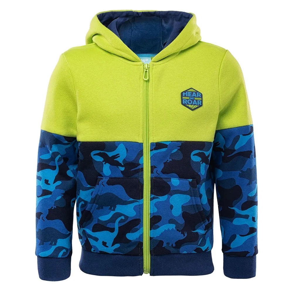 Bejo Ralphy Sweatshirt Med Dragkedja, Lime green / dino moro, 116cm