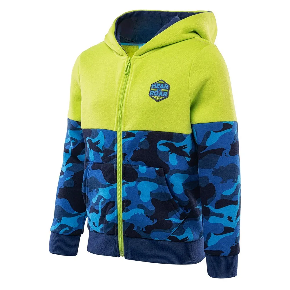 Bejo Ralphy Sweatshirt Med Dragkedja, Lime green / dino moro, 116cm