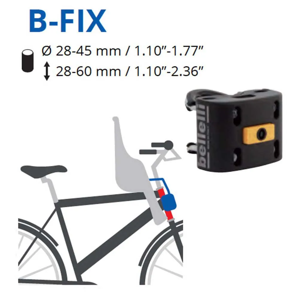 Bellelli Freccia B-fix Frammonterad Barnsits För Cykel Bellelli Freccia B-fix Frammonterad Barnsits För Cykel