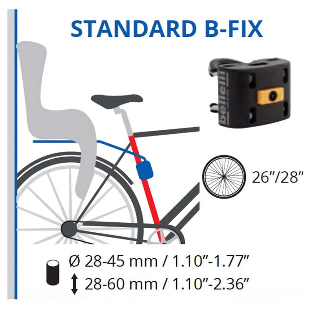 Bellelli Lotus Standard B-fix Barnstol På Baksidan Av Cykeln Bellelli Lotus Standard B-fix Barnstol På Baksidan Av Cykeln