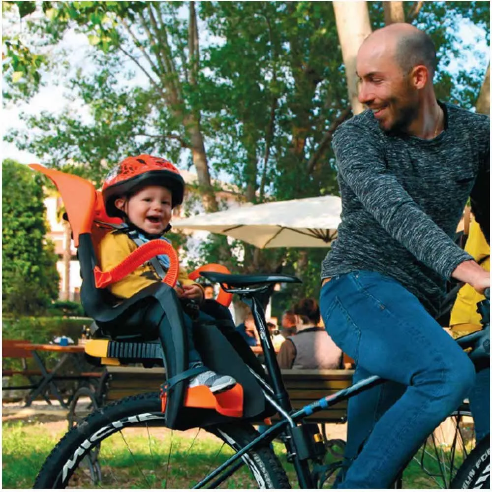 Bellelli Tiger Standard B-fix Barnstol På Baksidan Av Cykeln, Orange / grey, Max 22kg