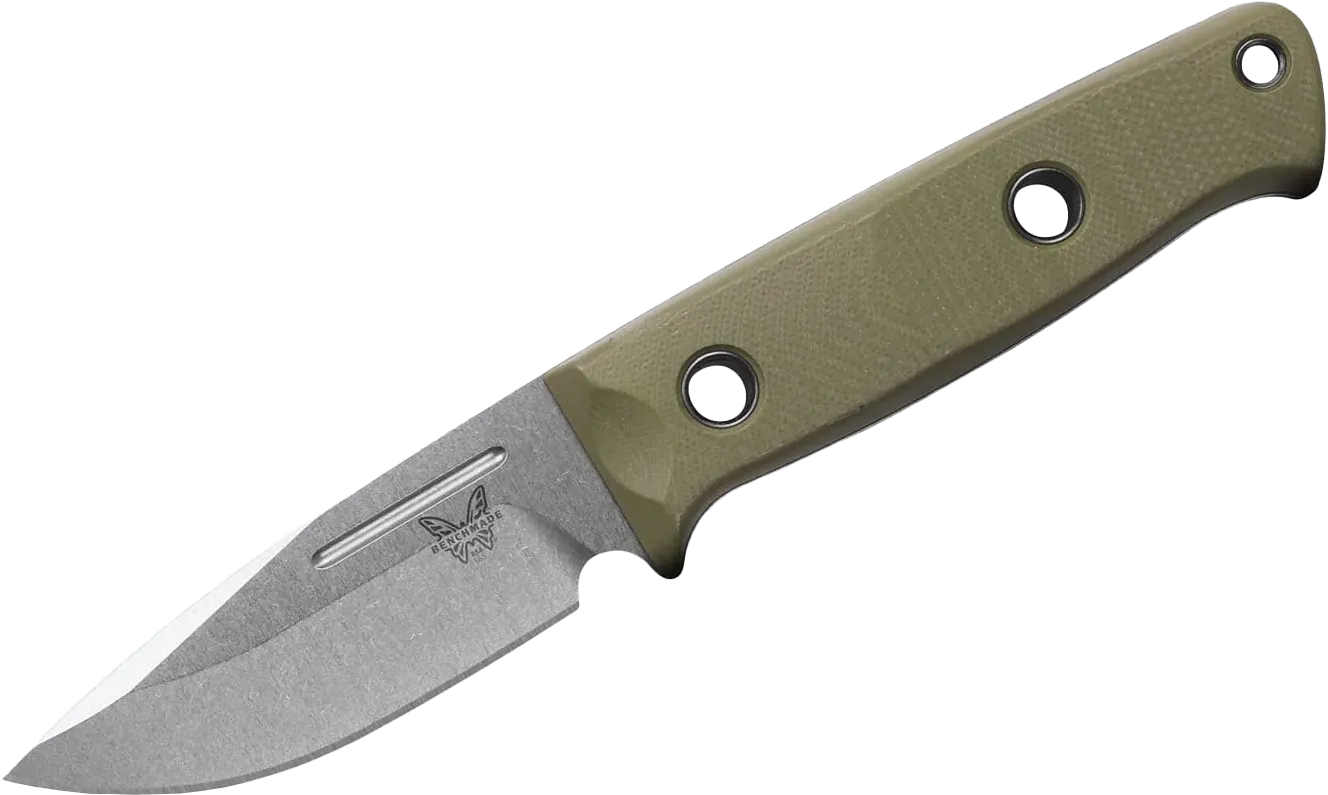 Benchmade 165-1 Mini Bushcrafter G10, OD Green G10, One Size