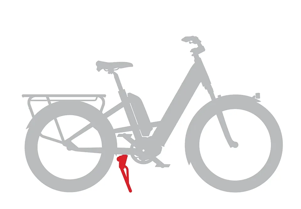 Benno Bikes Benno 46er Dubbelt Kickstand/Stöd